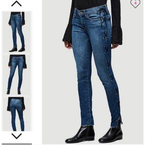 Frame Denim Le Skinny de Jeanne Lace Up Jeans